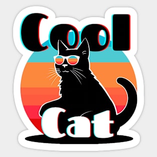 Cool Cat Sticker